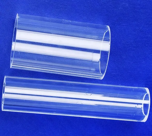 スパイラルチューブカスタマイズ高温耐食性透明石英ガラス