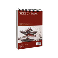 Bloc de papier à dessin A4 110 g/m², 40 feuilles, spirale supérieure, papier sans acide, bloc de dessin, carnet de croquis pour enfants et adultes