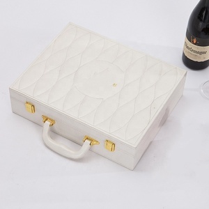 Tùy chỉnh sang trọng bằng gỗ PU da hộp quà tặng cho trang điểm Nước hoa quần áo chăm sóc da cặp MDF hộp da với xử lý - Product Image 2