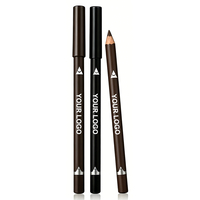 Crayon à sourcils et eye-liner waterproof double fonction en bois, personnalisable avec logo, longue tenue, sans transfert, directement de l'usine