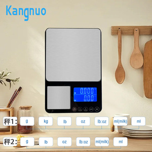 Báscula digital electrónica de cocina de acero inoxidable con pantalla LCD popular, 500g/0.01g, 15kg/1g, báscula de peso para alimentos de acero inoxidable. - Product Image 2