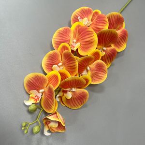 Orquídeas Cymbidium Artificiales al por Mayor, Color Blanco y Rosa, Tacto Real, 3D, Flores de Orquídea Cymbidium Phalaenopsis - Product Image 2