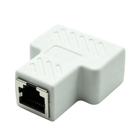 Répartiteur Ethernet LAN Femelle-Femelle 100 Mbps avec Câble d'Alimentation USB, Adaptateur 1 vers 2, Coupleur RJ45