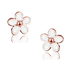 SLUYNZ Pendientes de Tungsteno con Forma de Flor Pequeña para Mujer, Niña, Flor de Cerezo - Product Image 1