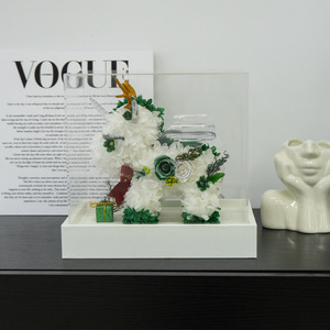 Hoa vĩnh cửu Hoa cẩm tú cầu kỳ lân hoa thật hộp Acrylic trang trí nhà quà tặng ngày của mẹ bạn gái tươi bạn thân cao cấp - Product Image 4