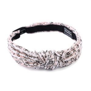 Diadema con estampado de crisantemo, diadema elástica para mujer, accesorio de moda, estampado informal de algodón vintage - Product Image 2