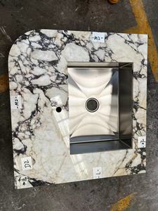 Mármol Calacatta Viola de Lujo y Belleza Italiana, Isla de Cocina Viola para Villa o <span class=keywords><strong>Bar</strong></span> - Product Image 4