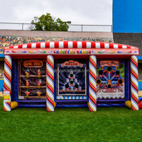 GMY Inflatables 3 en 1 Jeu interactif de carnaval Sports gonflables d'extérieur Jeux de fête