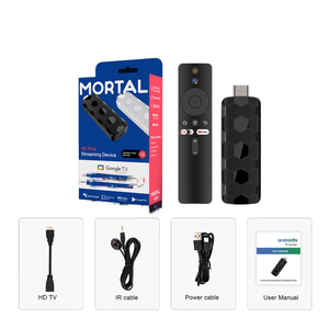 Venta al por Mayor Mortal R3+ TV Stick RK3518 Tipo Fútbol 2G 16G Android 14 Dual WiFi6 Reproductor de Video con Control Remoto por Voz - Product Image 3