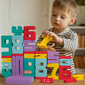 Blocos de construção de grande porte para educação infantil empilhamento brinquedos para crianças pequenas número cognição matemática básica - Product Image 6