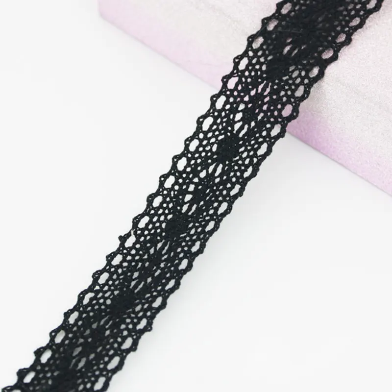 (5 Meters/roll) 30mm Width Black Cotton Ribbon DIY Handmade Wedding Craft Wedding Gift Patchwork Lace Fabric