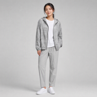 Veste coupe-vent ultra-légère et durable en tissu ripstop 100 % nylon 42 g/m² UPF 40+