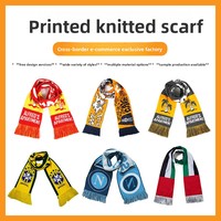 Écharpes de supporter en acrylique tricotées personnalisées pour les matchs et l'encouragement, motif uni, chaleur, fabricant sur mesure