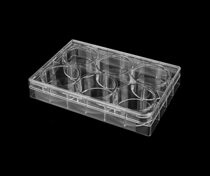 6 plaques de milieu de culture de cellules noires de tissu sanguin de puits avec des insertions - Product Image 4