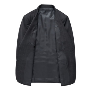 628 100% Wol Nieuwe Zakelijke Grijze Halve Canvas Heren Pak Semi-Hennep Voering Proces Pak Set - Product Image 4