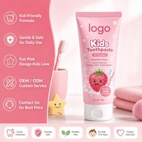 Dentifrice pour enfants sans fluorure, sans SLS, avec probiotiques, renforcement des dents, blanchiment, fabrication OEM certifiée ISO