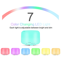 Diffuseur d'arôme d'air à ultrasons professionnel Aromacare 500ml avec lampe à led colorée