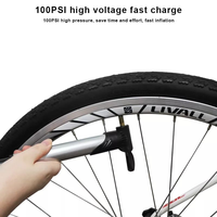 Pompe à air manuelle pour vélo, mini pompe portable, gonfleur de pneus de vélo, valve Schrader Presta, accessoires pour pneus de vélo de route et VTT