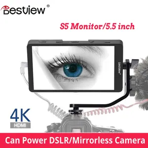 Bestview-monitor de pantalla S5 de 5,5 pulgadas, 4K, para SONY, NIKON, CANON, DSLR, ZHIYUN, cámara de monitoreo, estudio de campo, 4k