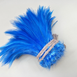 <span class=keywords><strong>Plumes</strong></span> de poulet <span class=keywords><strong>blanches</strong></span> teintées 5-6.6-8 pouces pour coiffes, chapeaux, fleurs, corsages, bricolage, artisanat, accessoires, bijoux, vêtements - Product Image 2