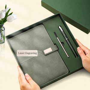 Service OEM/ODM – Clé USB en PU à couverture rigide, coffret cadeau d'affaires, agenda A5 personnalisable, carnet de notes pour étudiants - Product Image 3