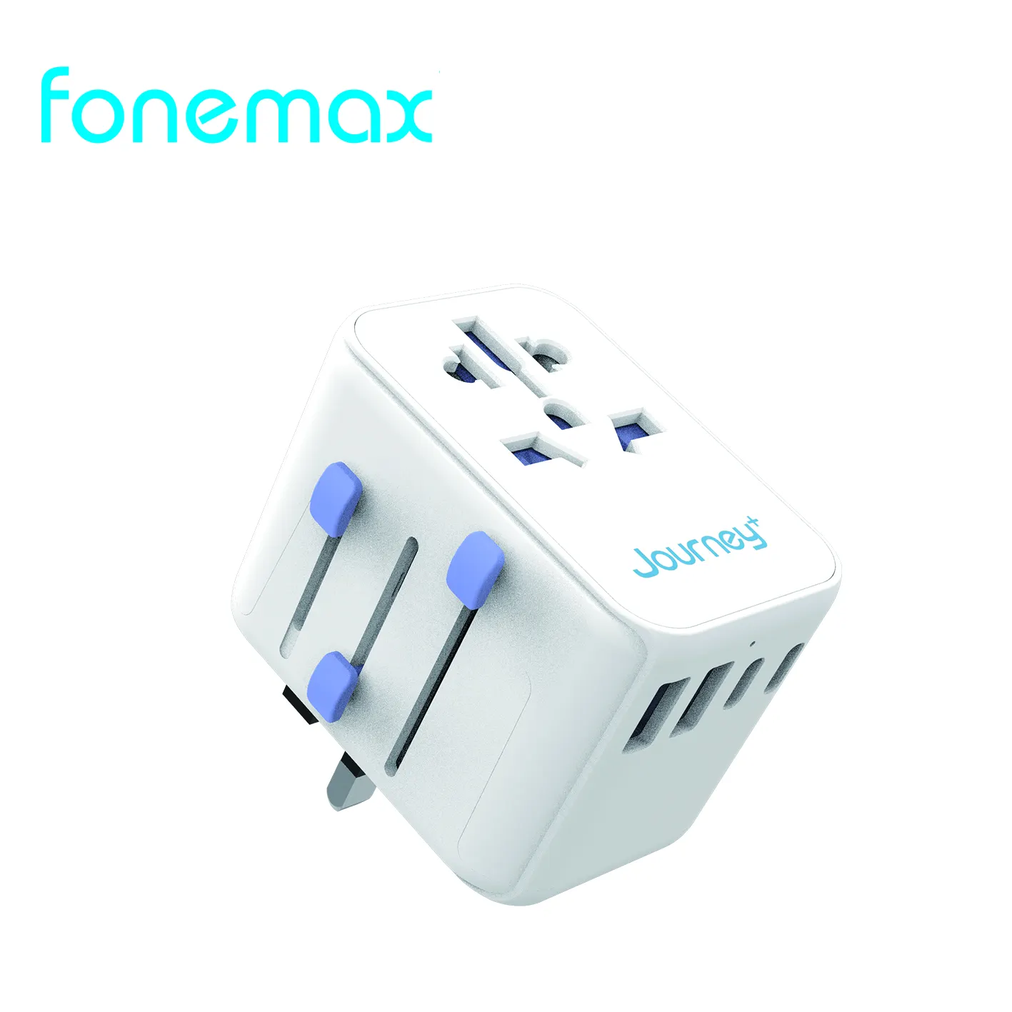 Fonemax Travel Adapter Usb 35w Pd Wall Power Travel Adaptor Multi Plug Universal Travel Adapter