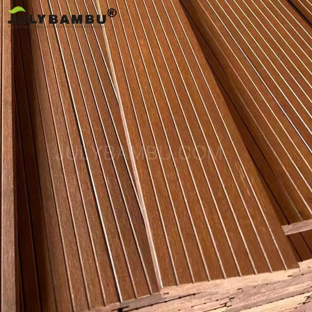 फैक्टरी मूल्य बाहरी भवन साइडिंग आउटडोर बांस डेक फर्श आंगन के लिए 18 मिमी मोटाई वाली लकड़ी की छत