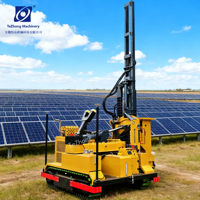 Pile driver solaire intelligent multifonctionnel |   Moteur de pompe Yanmar avec positionnement GPS pour marteau hydraulique |   Haute efficacité