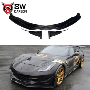 C7 Z06 Carbon Fiber Body <span class=keywords><strong>Kit</strong></span> 1 Bộ Cho Chevrolet <span class=keywords><strong>Corvette</strong></span> C7 Phía Trước Lip Side Váy Phía Sau Khuếch Tán Spoiler Tự Động Phụ Kiện - Product Image 3