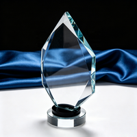 Ice Peak Vente en gros Trophée de récompense en verre cristal K9 vierge personnalisé 3d laser Graver plaques de trophée en verre cristal