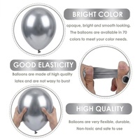 Hélium 12 pouces Latex ballons dorés Festive Chrome décorations de fête d'anniversaire Noël Halloween Pâques Saint Valentin