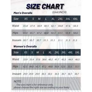 Overol Personalizado a Rayas para Hombre, con Tirantes, Cintura Elástica, Peso Medio, con Bolsillos, Unisex para Adultos - Product Image 2