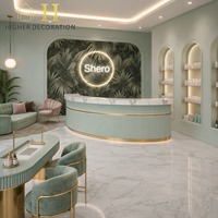 Présentoirs personnalisés pour salons de manucure, présentoirs de vernis à ongles, comptoirs de présentation, panneaux muraux décoratifs, aménagement de magasin