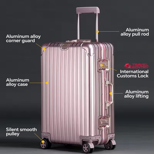 <span class=keywords><strong>Maleta</strong></span> de Negocios Resistente de Aluminio <span class=keywords><strong>con</strong></span> Diseño Personalizado, de 20-26 Pulgadas, <span class=keywords><strong>con</strong></span> <span class=keywords><strong>Ruedas</strong></span> Giratorias y Candado TSA, <span class=keywords><strong>Maleta</strong></span> de Viaje, Equipaje de Mano - Product Image 4
