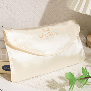 Sac en satin de luxe avec logo personnalisé imprimé, nouveau design brillant, pour cheveux, chaussures, shopping, cadeaux, protection contre la poussière, impression intégrale - Product Image 2