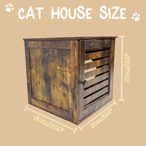 Wholesale Indoor Hidden <strong>Cat</strong> <strong>Litter</strong> Box Enclosure Furniture Side Table <strong>Cats</strong> Cage <strong>Cabinet</strong> - Product Image 4
