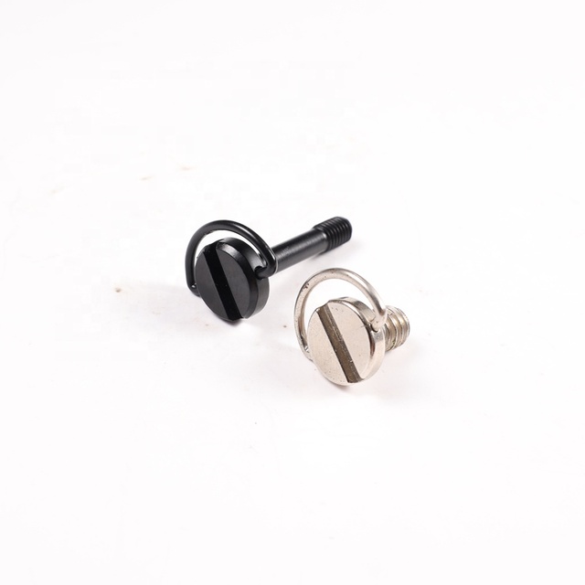 Stainless Steel Quick Release D Ring Adapter Screw Hinged Holder Camera Thumb Fixing Screw Thread for Tripod