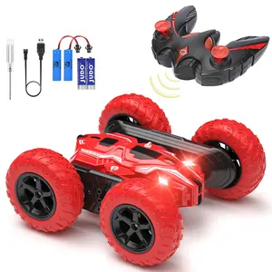 Remote Control Car Stunt Cars 4 Wheel Double Sided 360 Degree Rotating RC Crawler with Headlights for Boys and Girls Aged 6-12