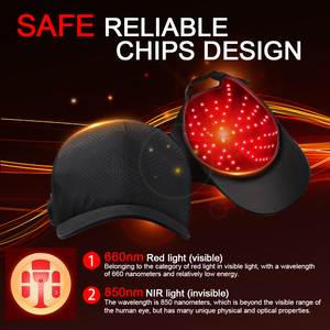 2025 Hot Sell Tragbare Shenzhen Idea Medical Grade Haarausfall behandlungs maschine von Wireless 850 660nm LEDs Rotlicht-Therapie kappe - Product Image 3