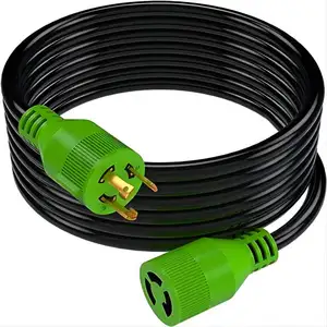 Twist Lock L5-30P to L5-30R 25FT RV Generator Extension Cord for RV Trailer Campers