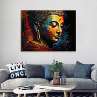 Bouddha contemporain toile mur Art impression décor à la maison toile sensorielle affiche peintures intrigant bouddha Art par sens toile