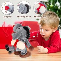 Jouet en peluche personnalisé dansant et chantant âne secouant animal en peluche jouets interactifs jouets en peluche électriques
