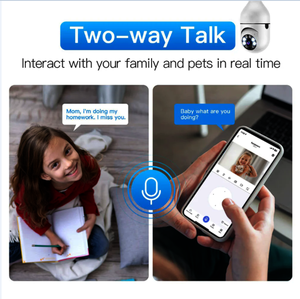 WESECUU家用灯泡灯3MP E27 PTZ 360无线红外安全闭路电视摄像机无线安全摄像机 - Product Image 5
