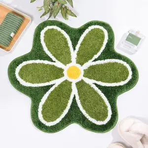 Nouvel arrivage tapis de bain floral antidérapant tapis de salle de bain tapis à séchage rapide tapis absorbant tapis antidérapant mignon