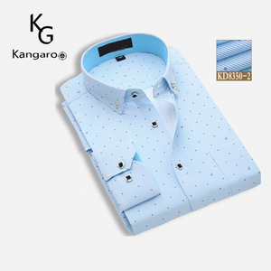 De algodón de cuidado fácil de los hombres de manga larga no de hierro <span class=keywords><strong>sin</strong></span> arrugas esmoquin camisas - Product Image 4