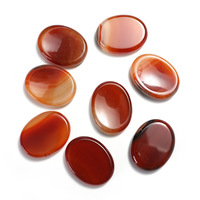 HZ 2026 Exclusif Pierre de massage ovale sculptée en quartz naturel pour le pouce, pour le soulagement du stress, Pierre de méditation en jade rose