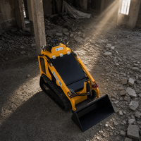 Mini-chargeuse compacte sur chenilles SHENGXIANG T750, conçue pour accueillir plusieurs accessoires à haut débit