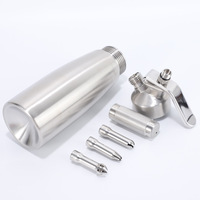 Top vente aluminium crème mousseur pistolet crème fouet professionnel 500ML distributeur de crème fouettée