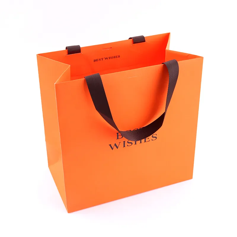 Goedkope Groothandelsprijs Aangepaste Verpakking Voor Retail Shop Luxe Paper Bag Kraftpapier