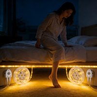 Vente en gros de bande lumineuse LED flexible à détecteur de mouvement, éclairage automatique PIR sous le lit pour chambre à coucher